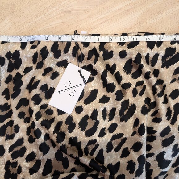 NWT Law & Co Pure Animal Skirt in Leopard Size Large - Picture 4 of 4